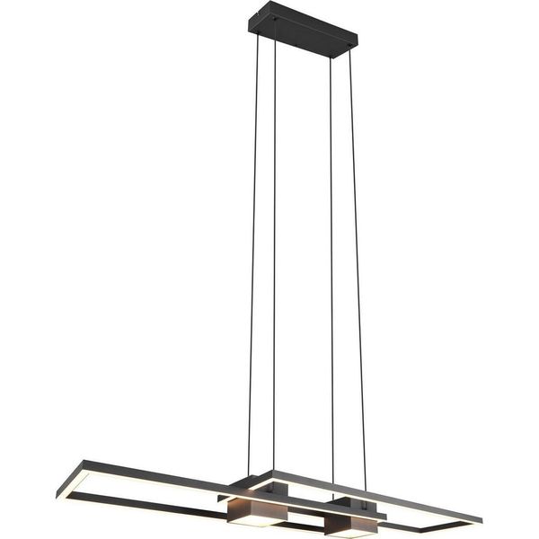 Trio Lighting Led Lampada A Sospensione Luce A Sospensione Albany Nero 100X28 Cm Lampada A Soffitto-image