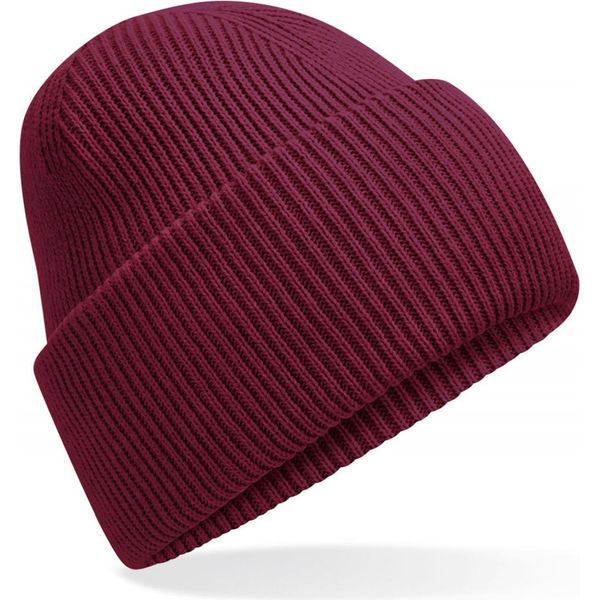 Beechfield B385R | Classic Engineered Deep Cuffed Beanie - Farbe: Burgundy - GrößE: Taglia Unica-image