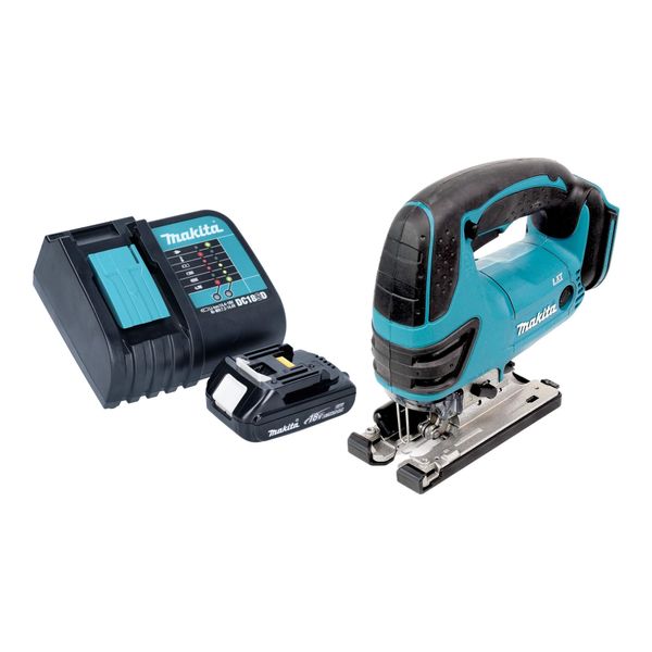 Makita Djv 180 SY1X Seghetto Alternativo A Batteria 18 V 135 Mm + 1X Batteria 1,5 Ah + Caricabatteria-image