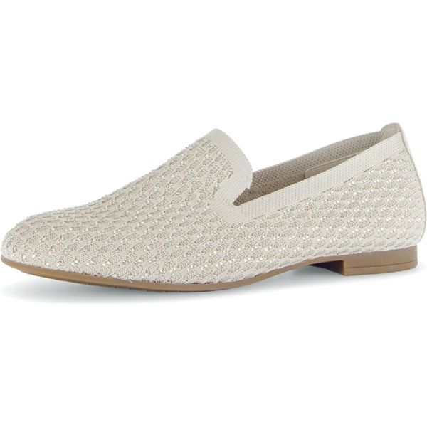 Gabor Moda Donna Scarpa Slip-On Oak-Glitter Beige, Colore:Beige/Fango, Taglia UK:3-image