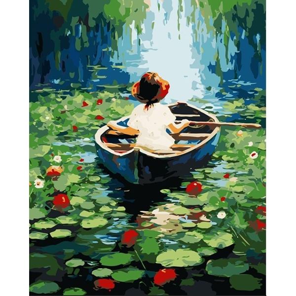 Pittura Per Numeri 40X50 Barca-image