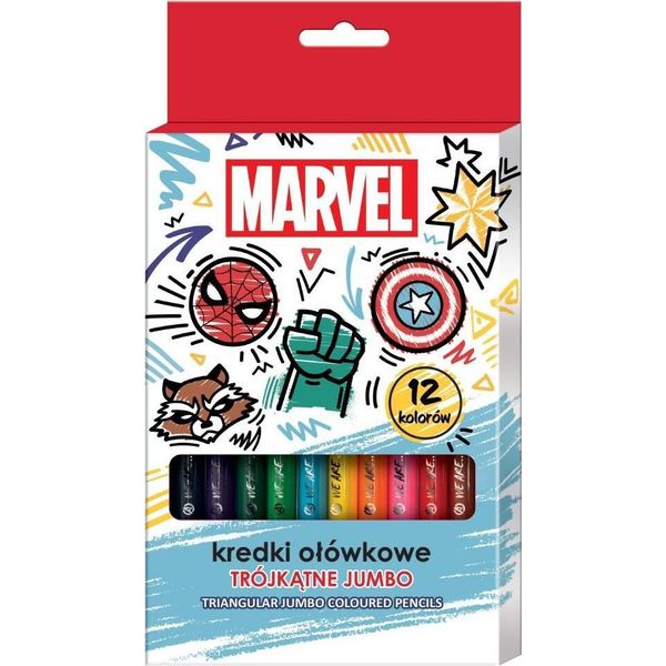 Matite Triangolari Avengers 12 Colori-image
