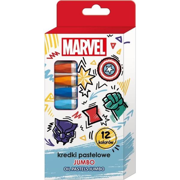 Pastelli Avengers Jumbo Pastello 12 Colori-image