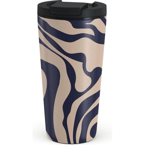 Burga UN_08M5_COFFEE-CUP-500-FL-EC, Blu, Bianco, Acciaio Inox, Acciaio Inox, Acciaio Inox, 500 Ml-image