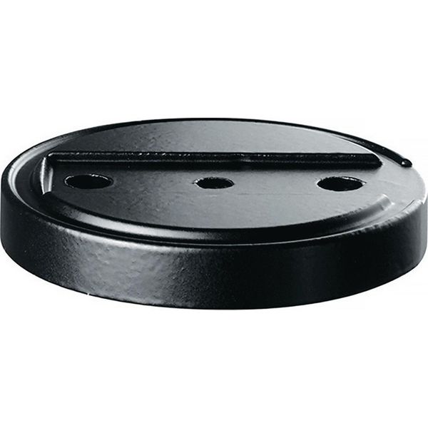 Sottoporta 3699 Gp Ø 70 Mm Altezza 10 Mm Silicone Nero Fissaggio A Tassello-image