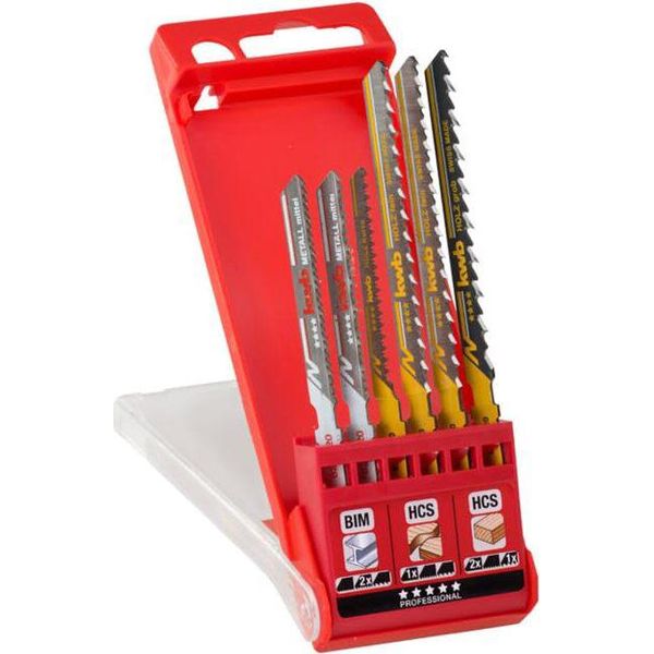 Kwb 625620 Set Di Lame Per Seghetto Alternativo, Hcs, Set Da 6 Pezzi 6 Pezzi-image