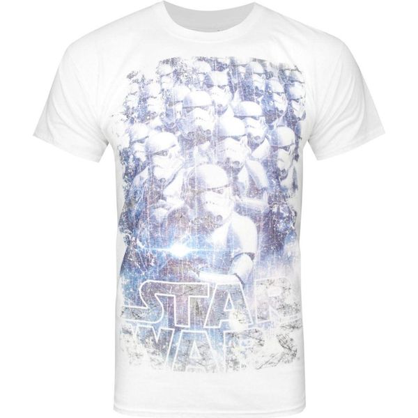 Maglietta Ufficiale Star Wars Storm Troopers Da Uomo NS4748 (S) (Bianco)-image
