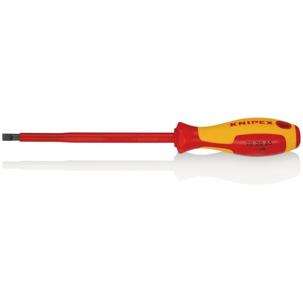 Knipex 98 20 65 Cacciavite Per Viti Con Intaglio Isolante Manico Multicomponente, Vde Brunito 262 Mm-image