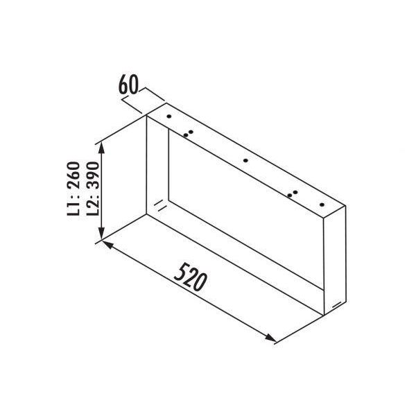 Naber Pattino Per Credenza, Acciaio Inox, Altezza: 390 Mm - Tablon-image