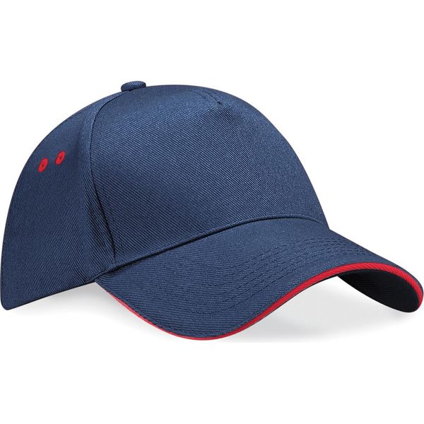 Berretto Da Baseball Beechfield Unisex Ultimate (2 Pezzi/Confezione) RW6700 (Taglia Unica) (Blu/Rosso)-image