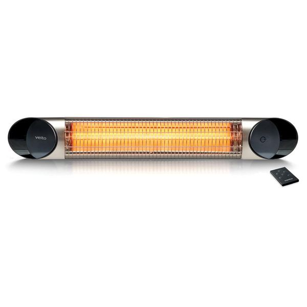 Veito Blade 2000 Riscaldatore Elettrico A Infrarossi Per Interni Ed Esterni Silver 2000 W-image