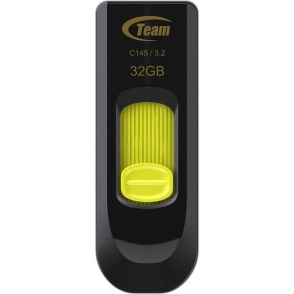 Team Group C145 32 Gb, Chiavetta Usb (Nero/Giallo, USB-A 3.2 Gen 1) - Team Group TC145332GY01 - (Accessori Per Pc / Memoria)-image
