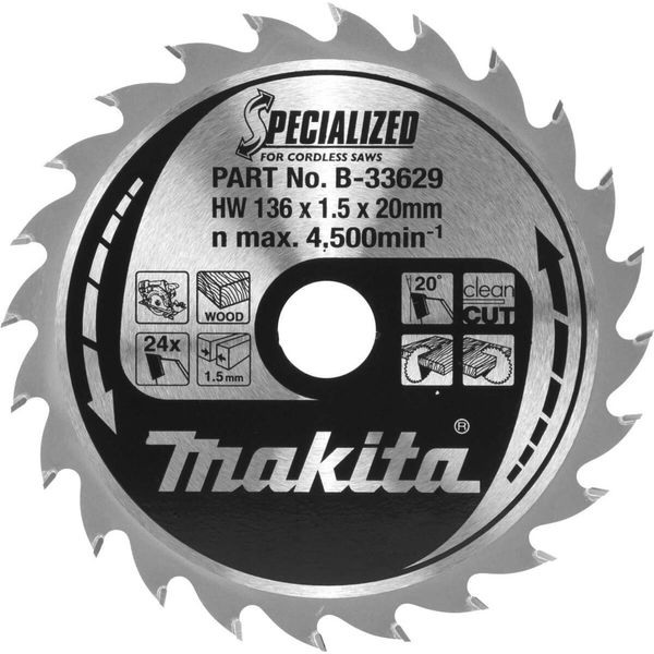 Makita B-33629 Lama Specializzata 136X20X24Z-image