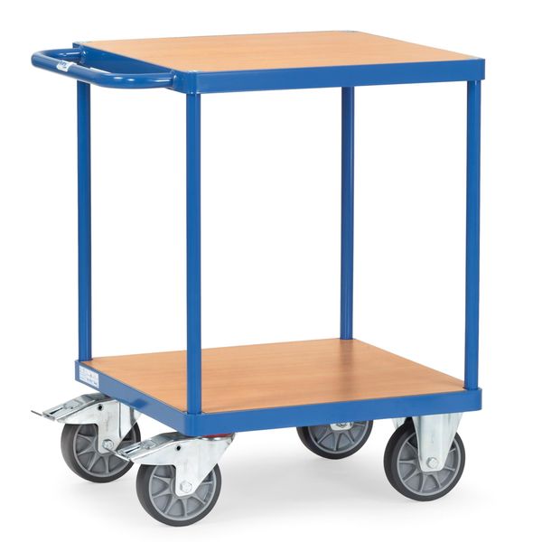 Attrezzatura Di Trasporto Fetra Carrello Da Tavolo 2496 500Kg 2 Ripiani 600X600Mm, 2496-image