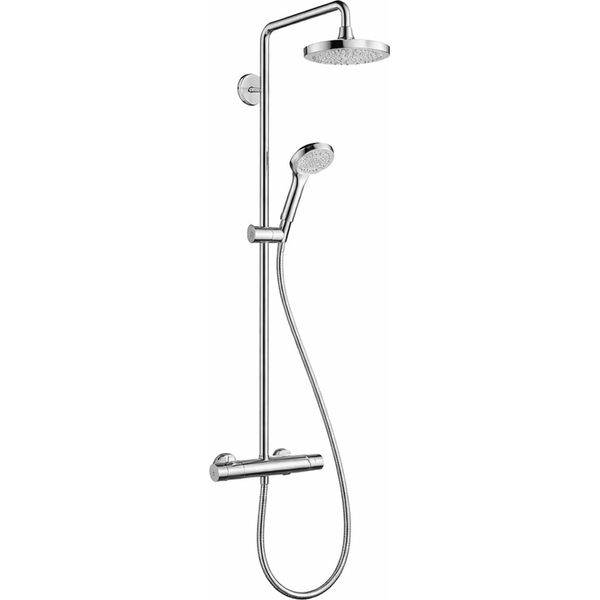 Set Di Sistemi Doccia Hansgrohe Croma Select S 180 Con Termostatico, Doccia A Pioggia E Doccetta-image