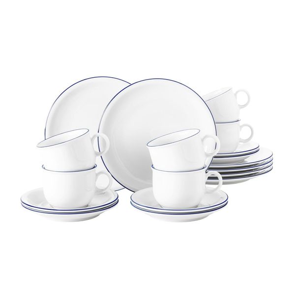 Seltmann Weiden Compact Blaurand Servizio Da Caffè 18 Pezzi.-image