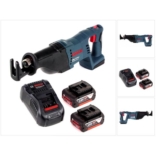 Bosch Gsa 18 V-Li Sega Universale A Batteria + 2X Batterie Gba 5,0 Ah + Caricabatterie-image