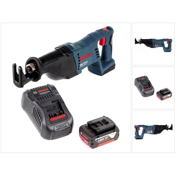 Sega A Sciabola A Batteria Bosch Gsa 18 V-Li 18V + 1X Batteria 4,0Ah + Caricabatterie-image