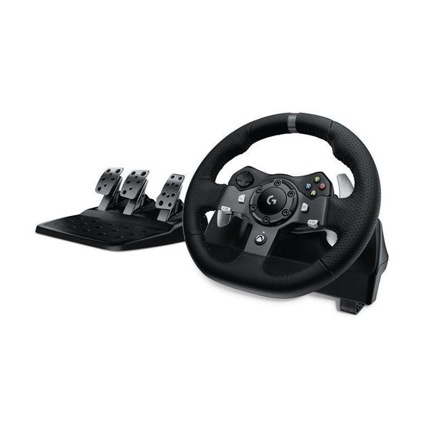 Logitech G G920 Driving Force Nero Usb 2.0 Sterzo + Pedali Analogico/Digitale Pc, Xbox One, Xbox Series S, Xbox Series X-image