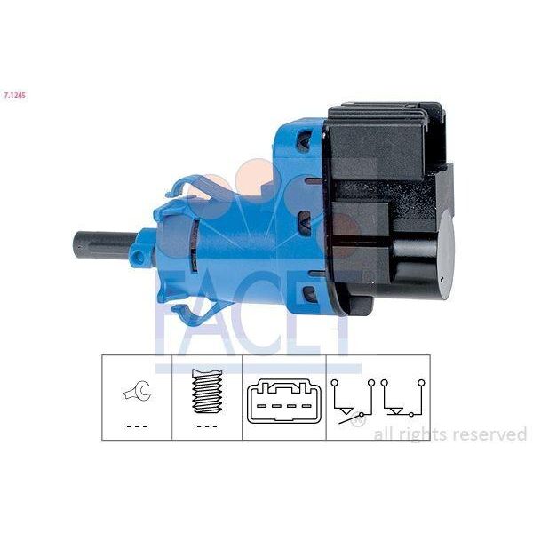 1 Interruttore Luce Freno Facet 7.1245 Italy - Equivalente Oe Per Fiat Ford-image