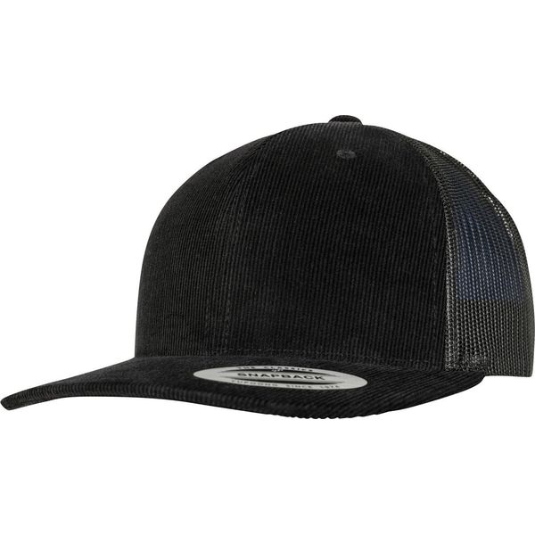 Flexfit By Yupoong Cord Retro Trucker Cap RW7581 (Taglia Unica) (Nero)-image