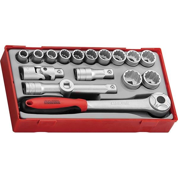 Tengtools 39180104 Gioco Di Vasi 12 Punte Tt1218-image