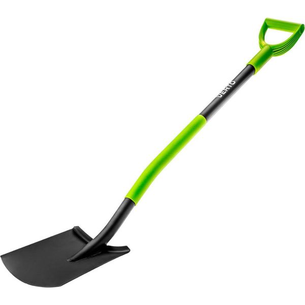 Verto 15G011 Pala/Trowel Spade Metallo, Plastica, Acciaio Nero, Verde-image