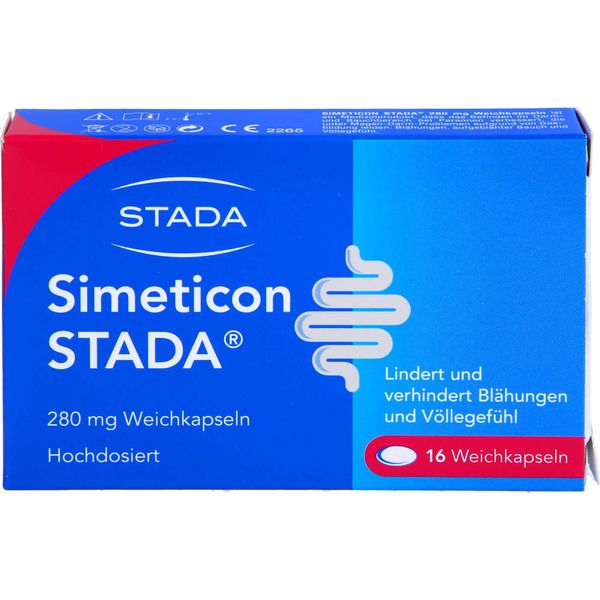 Stada Simeticon 280 Mg Capsule Molli Allevia E Previene Flatulenza E Gonfiore, 16 Capsule-image