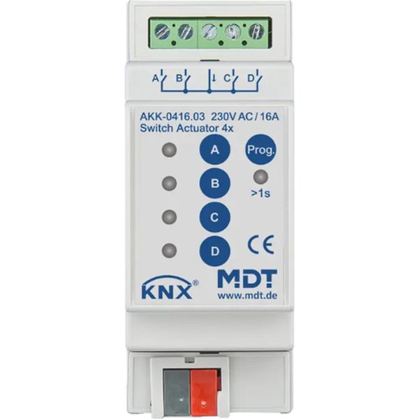 Mdt Knx Schaltaktor 4Fach 16 A Reg-image