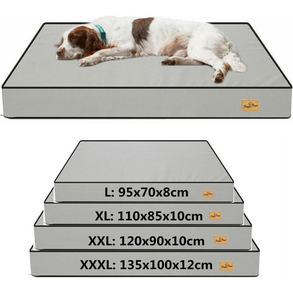 Wisfor Letto Per Cani Tappetino Ortopedico Per Cani Letto Per Cani Divano Per Gatti Letto Per Articolazioni Lavabile Impermeabile, Xxl: 120 X 90 X 10 Cm-image