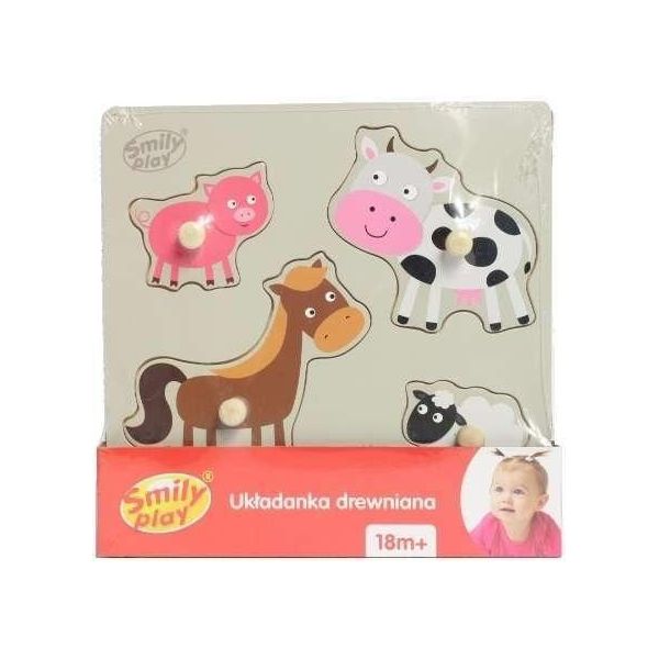 Puzzle In Legno Animali Rurali-image