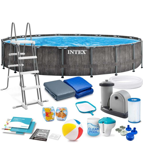 Rastrelliera Piscina Da Giardino 549 X 122 Cm 18In1 Intex 26744-image