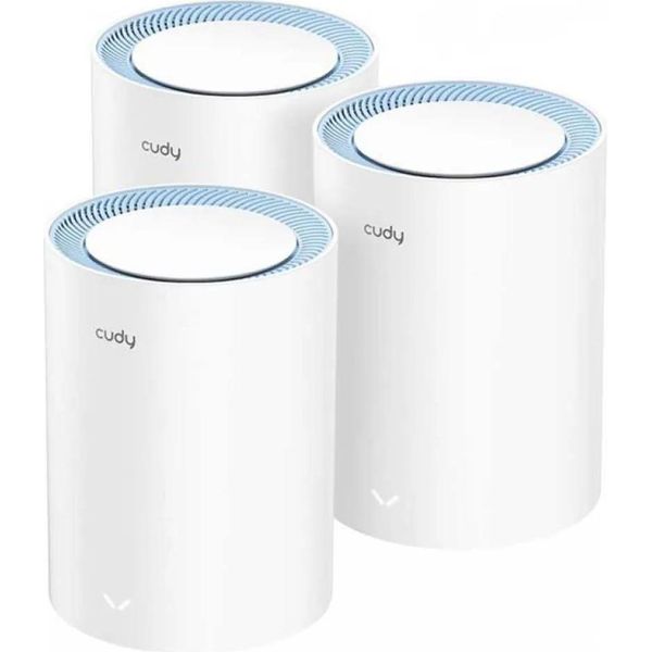 Cudy M1200 3-PACK Mesh Wlan System Dual-Band (2,4 Ghz/5 Ghz) Wi-Fi 5 (802.11Ac) Bianco 1 Interno (M1200(3-Pack))-image