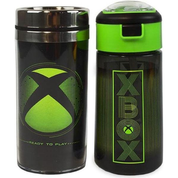 Xbox - Set Di Tazze Da Viaggio - Confezione Da 2 NS6253 (Taglia Unica) (Verde/Nero)-image