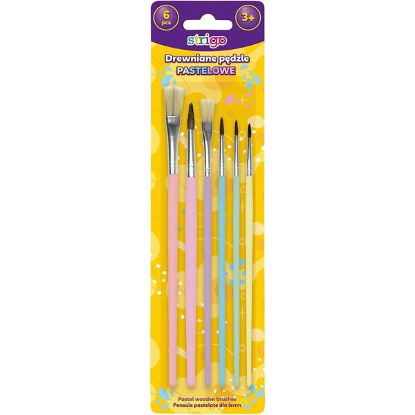 Pennelli Pastello Strigo - Create Capolavori Con Un Set Unico Di Pennelli Color Pastello, Perfetti Per La Pittura, Il Disegno E I Progetti Creativi!-image