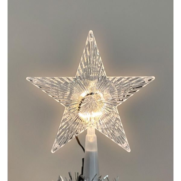 Albero Di Natale Pop-Up Con Illuminazione A Led - Argento / 150 Cm - Con 120 Luci Fiabesche A Led Integrate-image