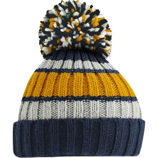 Beechfield - Cappello A Righe "Hygge"" Per Uomo/Donna Unisex RW8272 (Taglia Unica) (Senape/Blu/Grigio)"-image