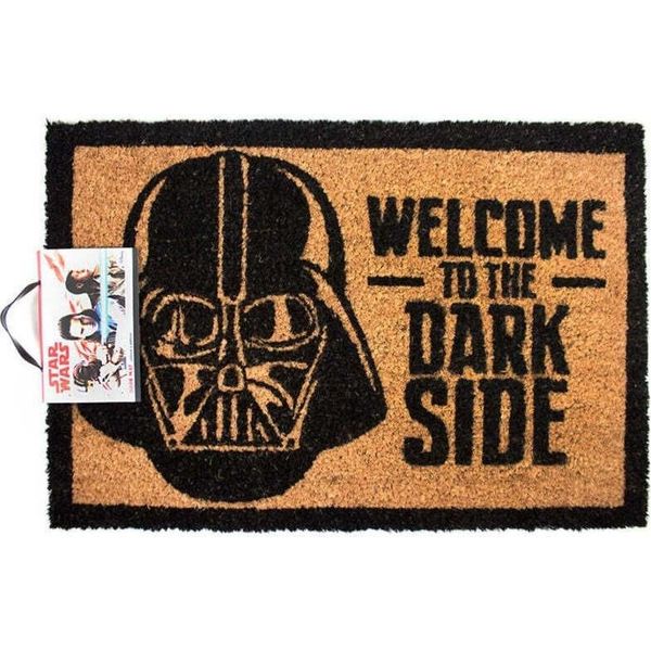 Star Wars - Tappetino Per Porta "Benvenuti Nel Lato Oscuro"" NS6547 (Taglia Unica) (Nero/Marrone)"-image
