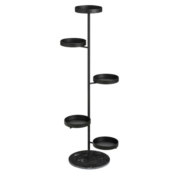 Supporto Da Tavolo Per Piante Mica Decorations - 48X43X120 Cm - Ferro - Nero-image