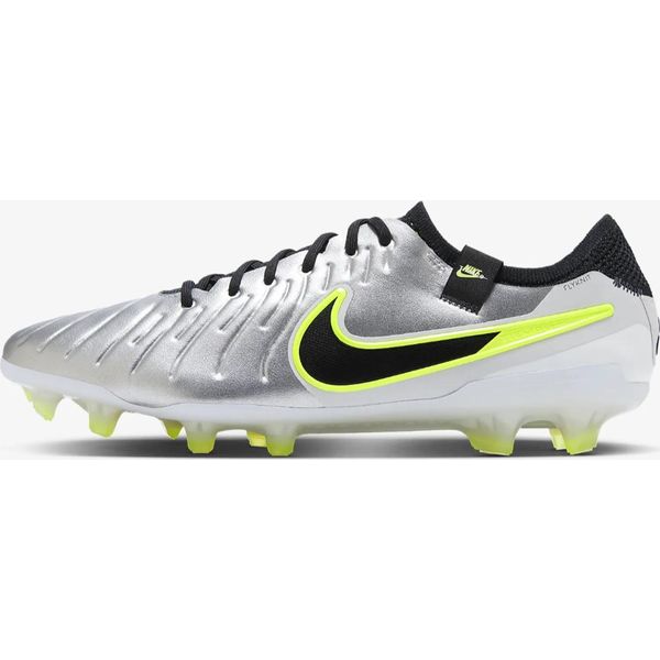 Nike Tiempo Legend 10 Elite Ag Pro Metallic Silver Volt Yellow Scarpe - 41-image