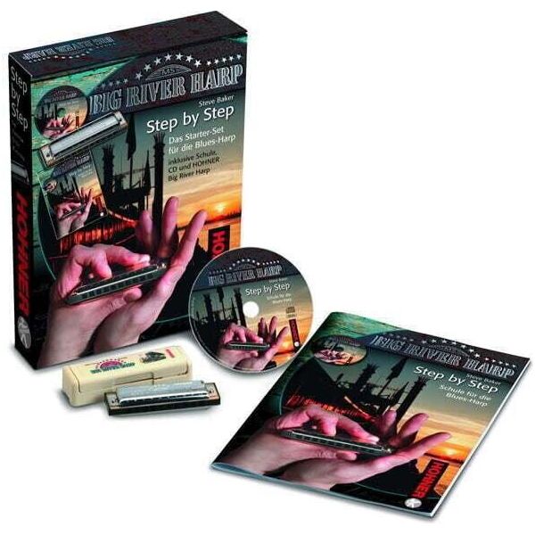 Hohner Step By Step Blues Starter Set Armonica Diatonica A Bocca-image