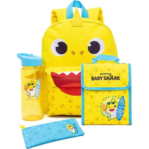 Baby Shark - Set Di Zaini "Surf's Up!"" NS6852 (Taglia Unica) (Giallo/Blu/Bianco)"-image