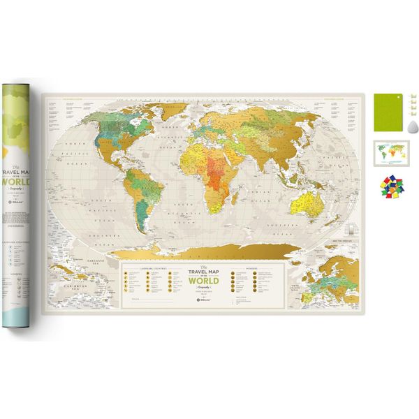 1Dea.Me Mappa Del Mondo Da Grattare - Viaggi E Geografia-image