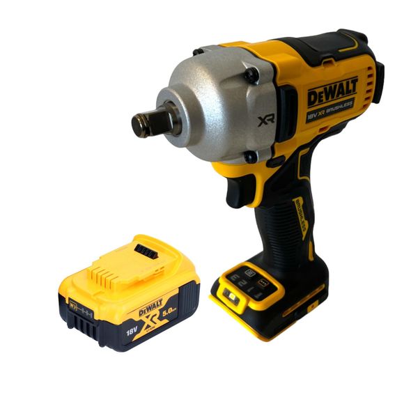 Avvitatore A Impatto A Batteria Dewalt Dcf 891 N 18 V 1084 Nm 1/2" Brushless + 1X Batteria 5,0 Ah - Senza Caricabatteria"-image