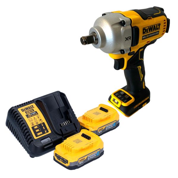 Avvitatore A Impatto A Batteria Dewalt Dcf 891 E2 18 V 1084 Nm 1/2" Brushless + 2X Batteria Powerstack 1,7 Ah + Caricabatteria"-image