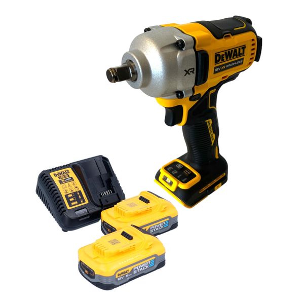 Avvitatore A Impatto A Batteria Dewalt Dcf 891 H2 18 V 1084 Nm 1/2" Brushless + 2X Batteria Powerstack 5,0 Ah + Caricabatteria"-image