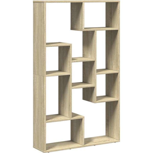 Vidaxl Libreria Sonoma In Rovere 72X20X120,5 Cm Materiale Ligneo-image