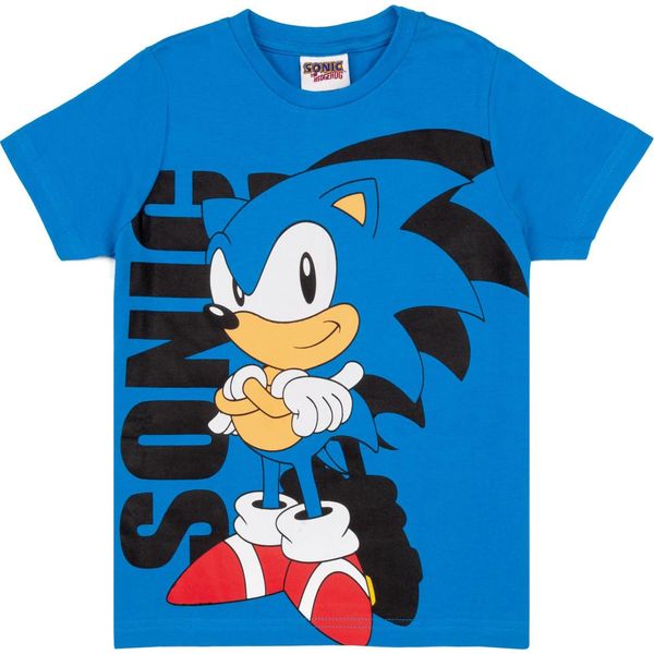 Sonic The Hedgehog - Maglietta Per Ragazzi NS6781 (116) (Blu/Nero)-image