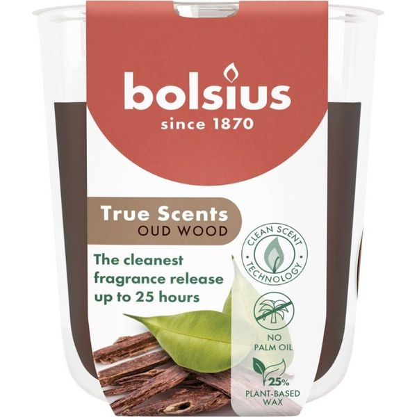 Candela Profumata Bolsius True Scents Oud Wood 8 Cm In Barattolo-image