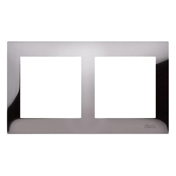 Telaio Metallico A 2 Vie Acciaio Scuro - IP20 / IP44, Acciaio Scuro Simon54-image
